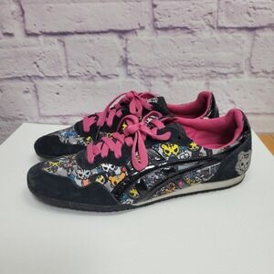Onitsuka Tiger x Tokidoki Serrano Graphic Sneakers Wms 9 Black Pink Streetwear